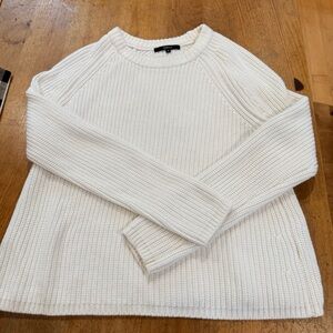 Quince Cotton Fisherman Sweater Ivory